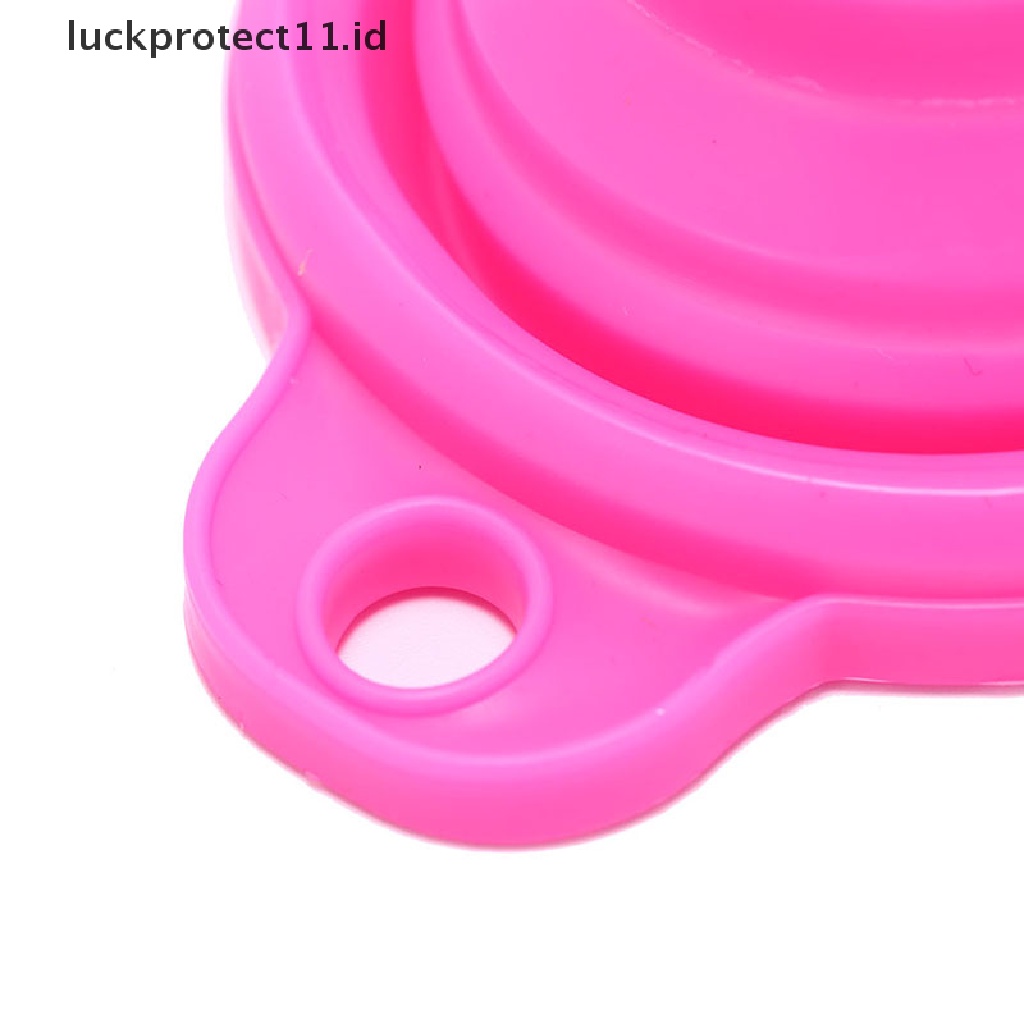 //HG&amp;ID// silicone gel collapsible practical foldable funnel hopper kitchen tools .