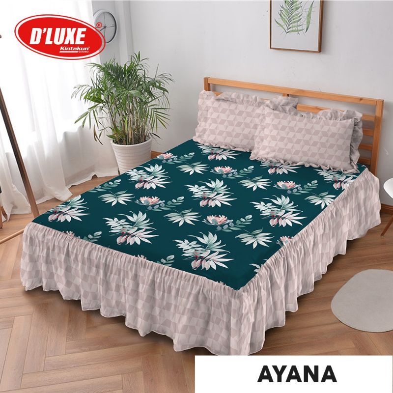 Kintakun Deluxe Sprei Ayana 100 120 160 180 200 Single Queen King Extra king 100x200 120x200 160x200