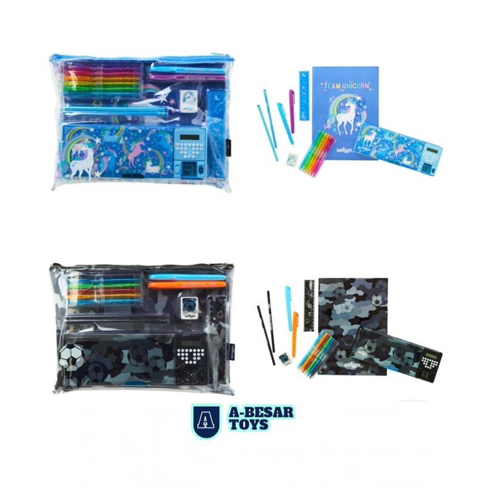 

SMIGGLE RELOAD POP OUT KIT - PAKET ALAT TULIS SMIGGLE ORIGINAL - Biru Muda