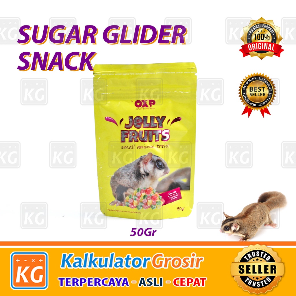 Cemilan Sugar Glider Jelly Fruits Nutri Fruits Snack Favorit Sugar Glider / Makanan Kecil Jelly Crunch 50 Gr Import Favorit Sugar Glider Pelet Kudapan Buah Kering Heamster