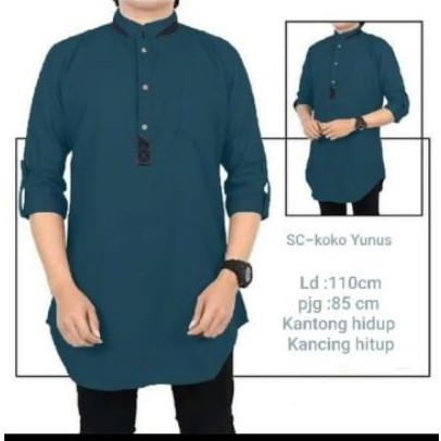 koko Anwa 1 Baju Koko pria Matt Toyobo baju Koko Army baju Koko polos  baju Koko lengan panjang
