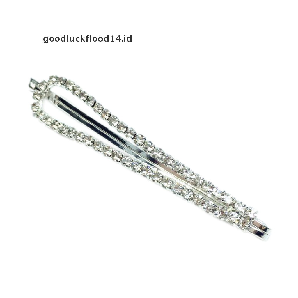 [OOID] New Crystal Women Flower Rhinestone Hair Pin Clips Barrette Comb Hairpin Bridal ID