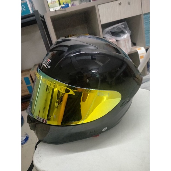 Helm snail FFS2 Black glossy