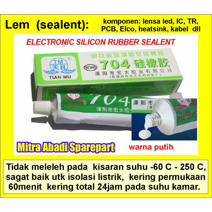 

Lem Tian Mu 704 Putih