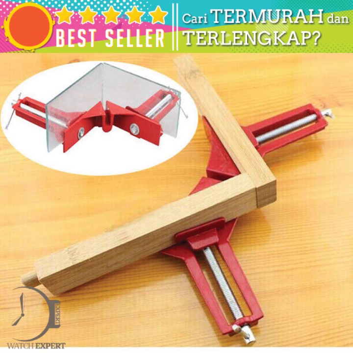 COD Penjepit Sudut Frame Kaca Kayu Corner Clamp Angle 90 Derajat Max Range 75mm