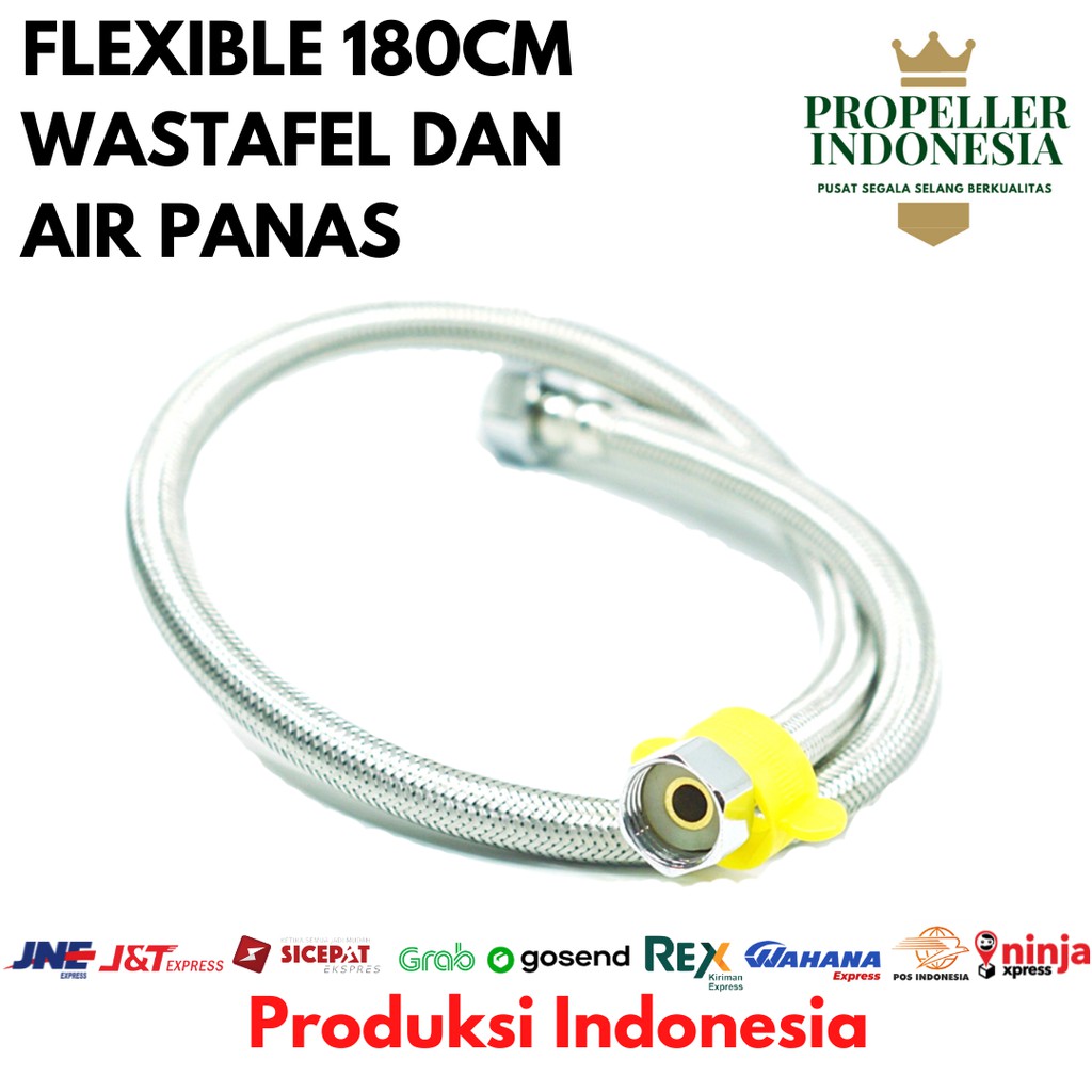 Selang Fleksibel Anyam Wastafel PROPELLER 180 cm Flexible Air Panas