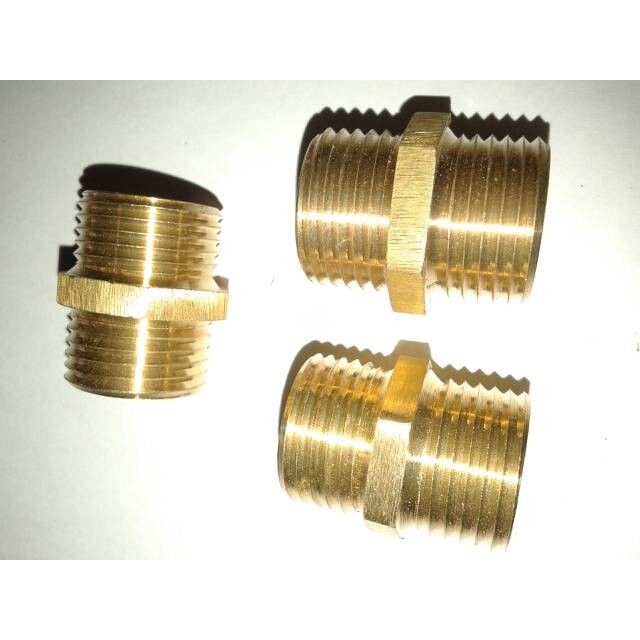 Dobel Nepel 1/2" Kuningan