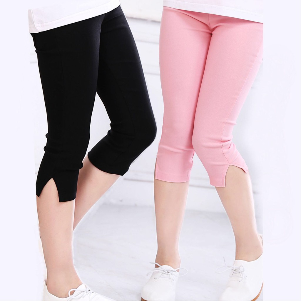 (LOLI-JKT) LEGGING IMPORT ANAK CEWEK 7/8 LEGGING PENDEK NYAMAN DIPAKAI (PENDEK)