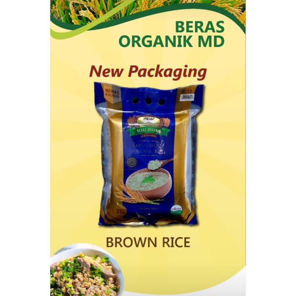 

Beras Organik MD Brown 2 KG