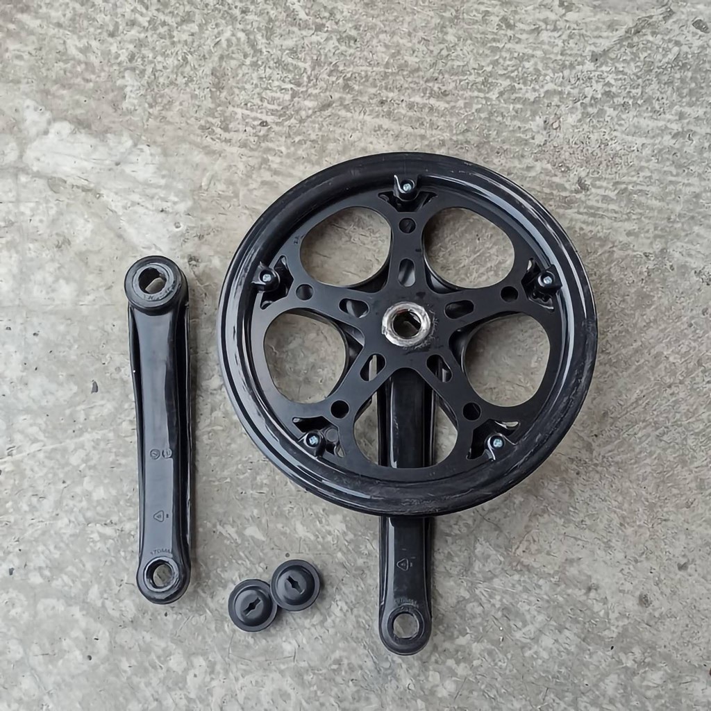 GEAR CRANK GIR DEPAN SEPEDA 52T DOUBLE COVER 52 T ARM 170 MTB LIPAT MINION FIXIE SINGLE MULTI BMX