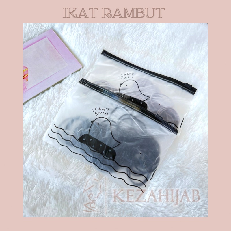 IKAT RAMBUT KARET 100 pcs Elastis STYLE CANTIK Wanita / Karet Gel