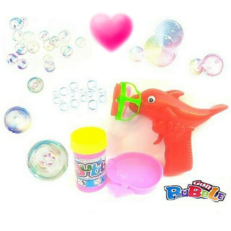 MAINAN PISTOL BUBBLE GUN LUMBA mainan anak saat mandi balon gelembung