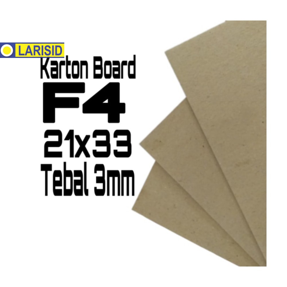 

KARTON BOARD TEBAL 3MM UKURAN F4FOLIO