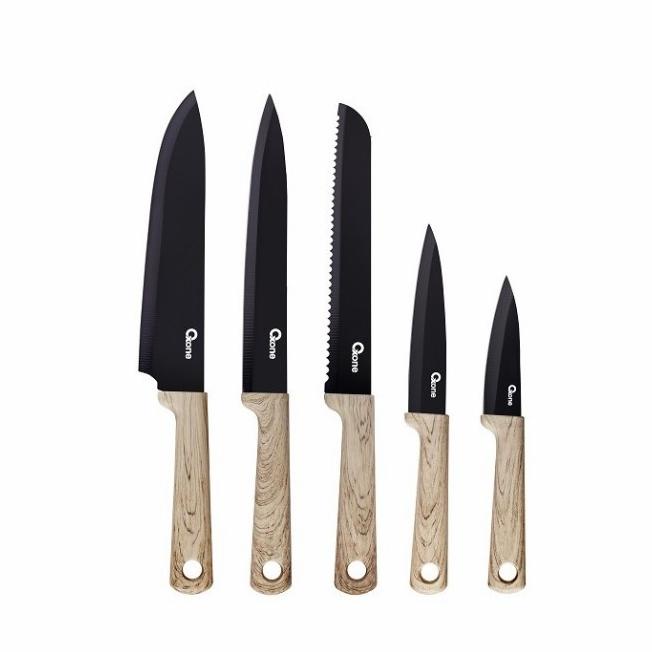 

Oxone Premium Knife Set Stainless With Wood Handle Ox501 5Pcs 9Nwxdxu83W