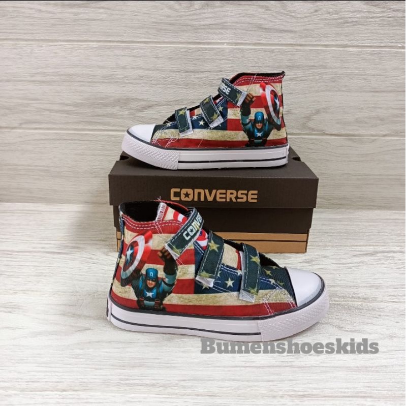 Sepatu Anak Laki Laki Sepatu Converse ALLSTAR High Full Motif Terbaru Sepatu Sneakers