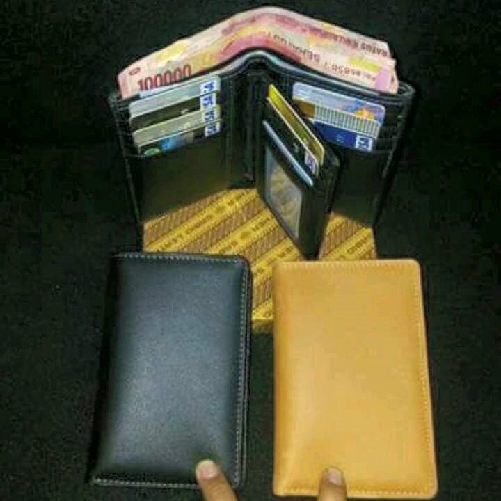 Dompet Kulit Pria Panjang 3/4 Branded Original Cowok Cowo Laki