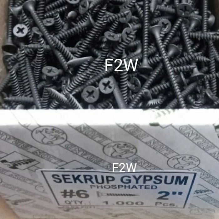 Sekrup Gypsum 6X2" Moon Lion Skrup Gipsum Drywall Screw 5Cm