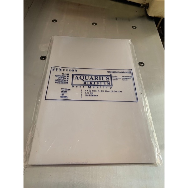 

HJK Cover mika jilid 0.12 mm Folio aquarius