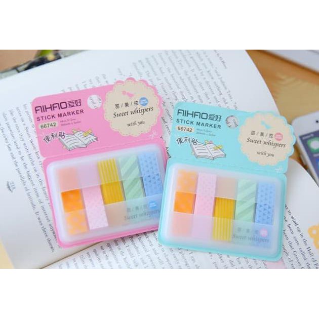 

BEST SELLER Kertas Pembatas Buku Mini Sticky Note Stick Markerrrrrrr TERJAMIN