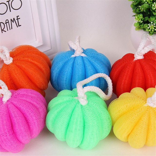 SPONS MANDI MODEL LABU PELANGI SHOWER PUFF BATH SPONGE - 1 pcs