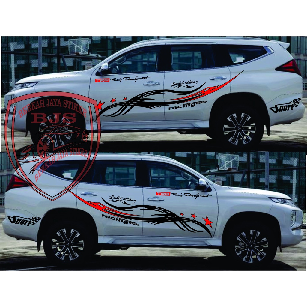 Stiker mobil pajero sport cutting stiker mobil pajero sport
