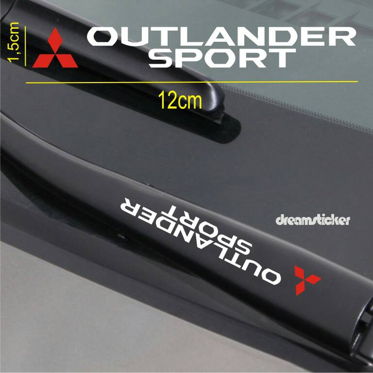 Sticker Wiper Mobil Mitsubishi Outlander Sport Cutting Stiker