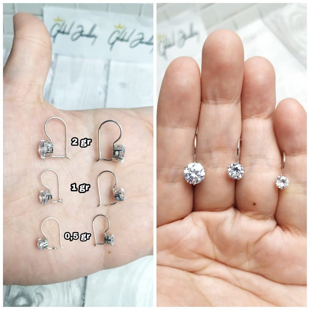 ANTING DESI MATA GANTUNG SILVER PERAK ASLI S925 GLOBAL JEWELLERY