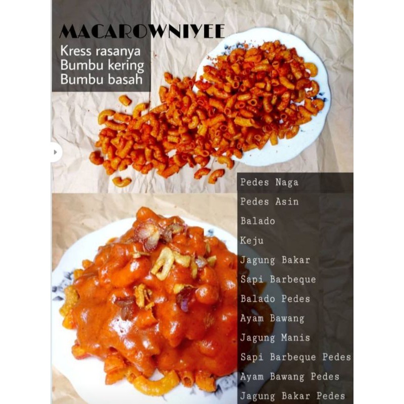 

(Buy10get1)Luber macarowniye/makaroni bumbu kering 200gr