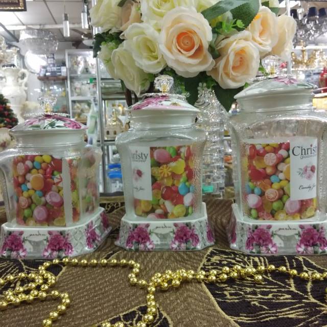Stoples set 3 fiorenza  warna gold dan pink