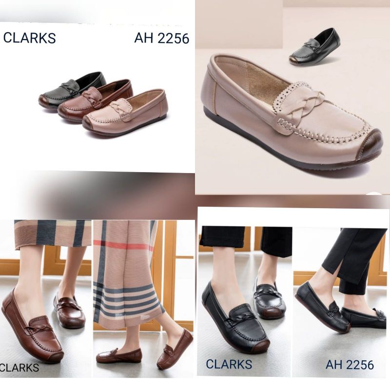 Clarks Ah2256 / Sepatu clarks slip on / sepatu wanita clarks