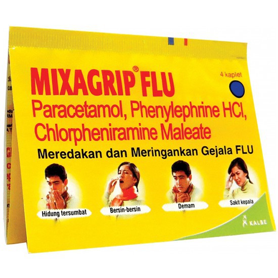 Mixagrip Kuning Box Obat Flu