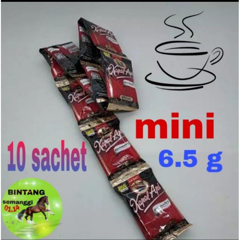 

1 rcg kopi kapal api mini bubuk murni special 6.5 gr x 10s