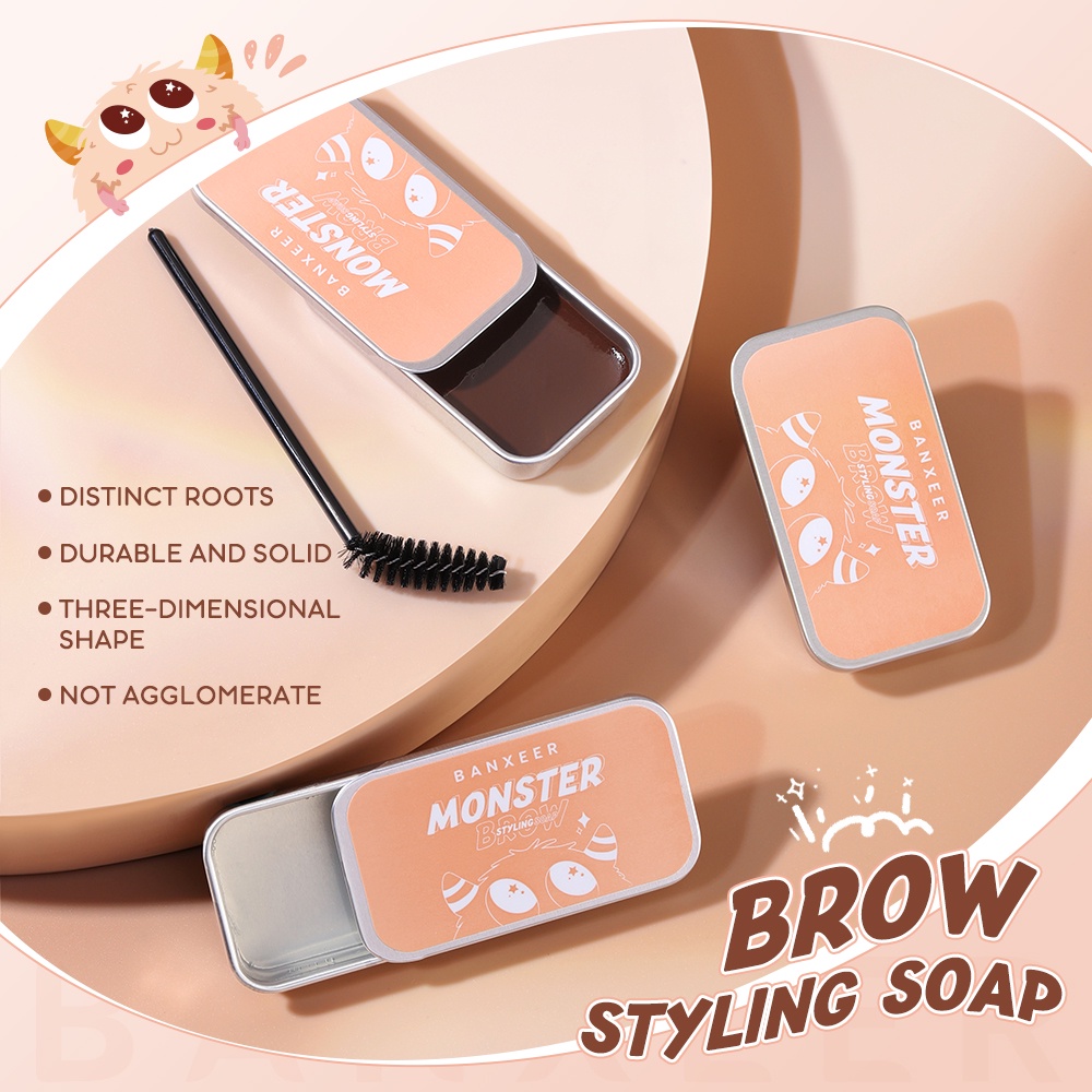 BANXEER Three-dimensional fluffy monster brow styling soap