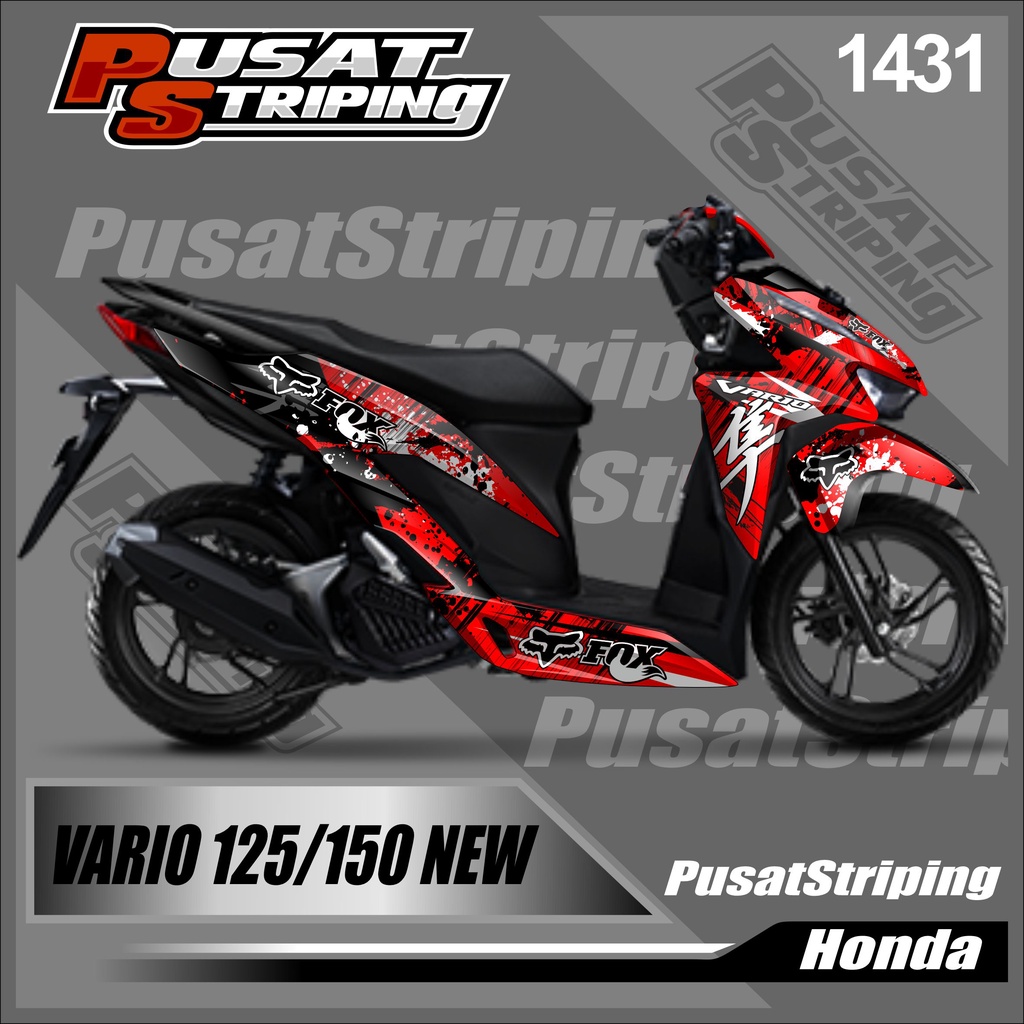 Dekal Sticker VARIO 125/150 NEW Full Body Stiker Skotlet VARIO Desain FOX Stiker full body VARIO 125