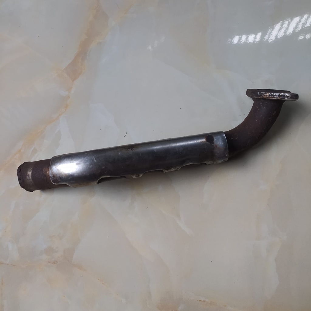 Leher Sambungan Knalpot Gulu Banyak Yamaha Alfa Original Copotan Motor