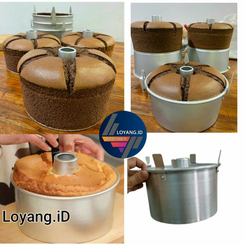 Loyang Chiffon Lurus Tebal / Chiffon cake 18 20 22cm