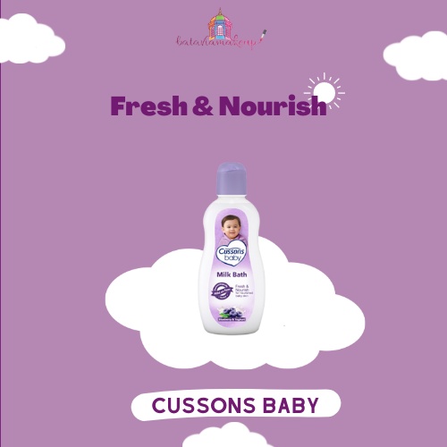 Cussons Baby Milk Bath / Hair&amp;Body Wash /Sabun Madi Cair Bayi/Cusson Sabun Susu Cair 100ml + 100ml Isi Hemat