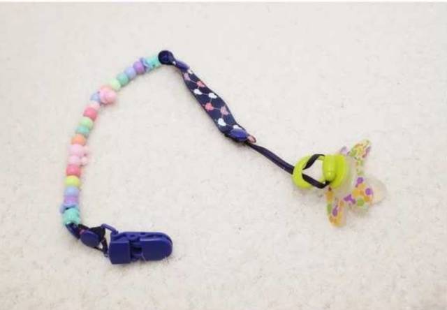 1234OS - Pacifier&amp;Teether Clipper/Pacifier Holder Chain/Tali Gantungan Empeng POLOS /Rantai Gigitan Bayi