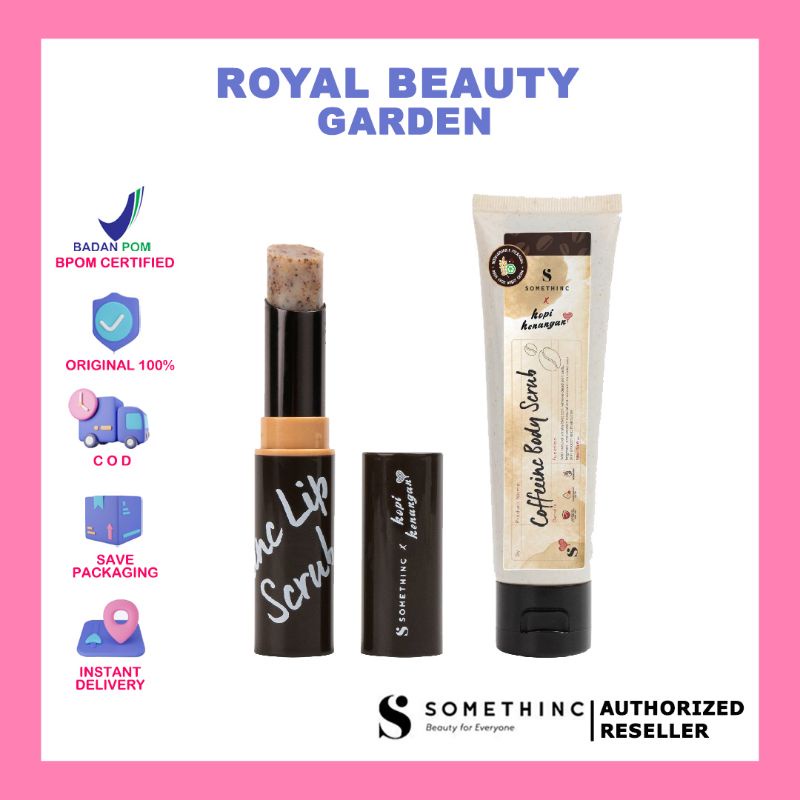SOMETHINC x Kopi Kenangan Coffeeinc Lip Scrub & Body Scrub