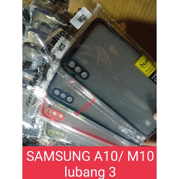 Case Aero My choice Samsung M10/A10 lubang 3 Silikon Dove pelindung Camera