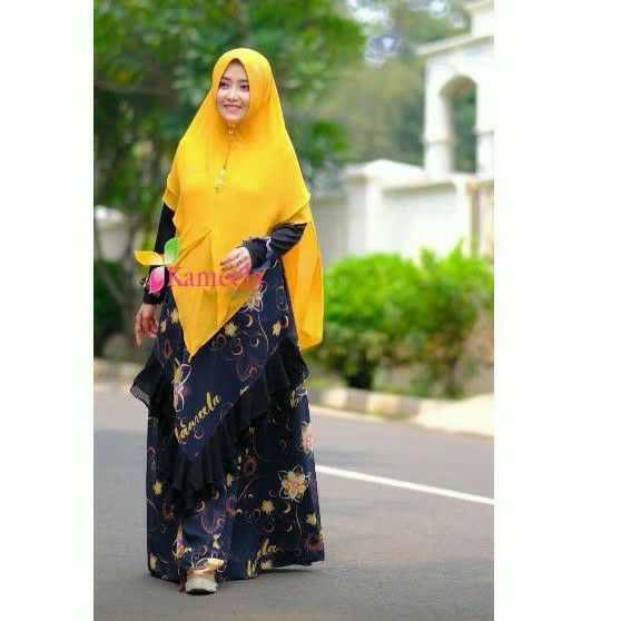 preloved gamis kameela hijabku satu set
