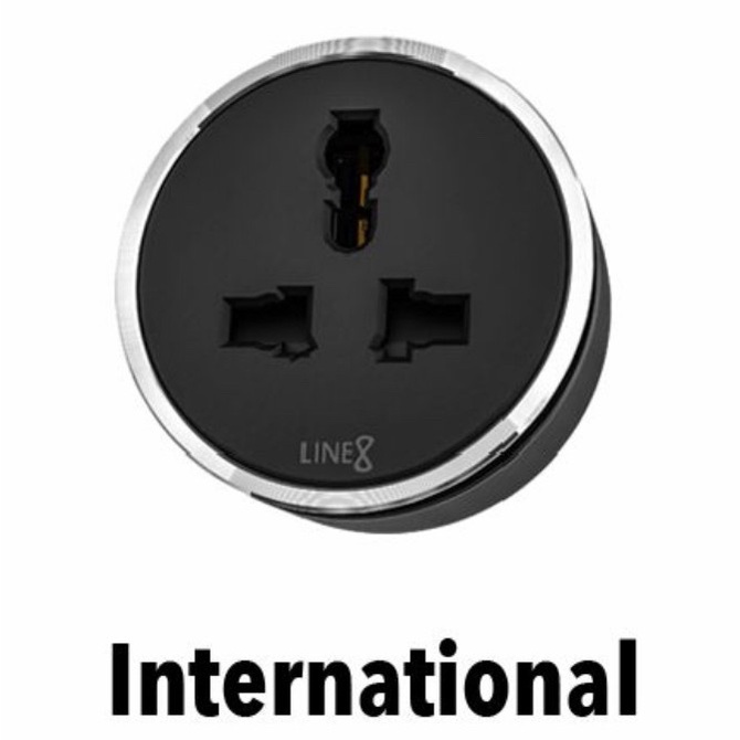 {elekstore} Line8 Eubiq Stop Kontak Office Kitchen Tv Cabinet Diskon