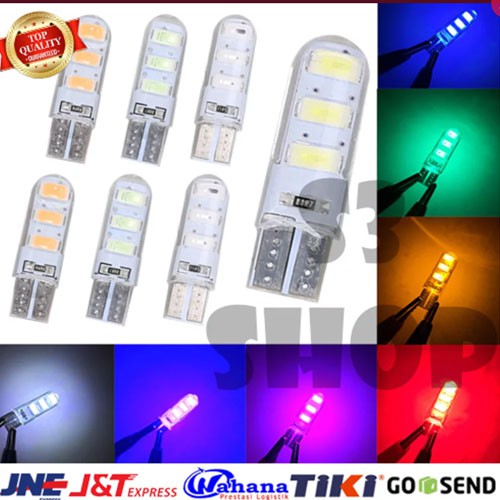 Lampu Led Sen Sein T10 6Led Jelly Canbus 6SMD 5730 1pc