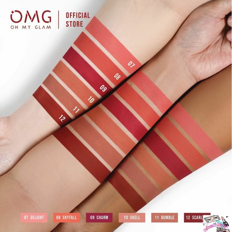 ☃Cutezz_Ching1☃OMG Oh My Glam Matte Kiss Lip Cream||OMG Lip Cream Crycle Of Love Edition 3.5g