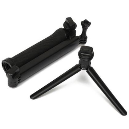 TaffSTUDIO Tongsis 3-Way dengan Tripod untuk Action Camera Xiaomi GoPro - VS77 - Black