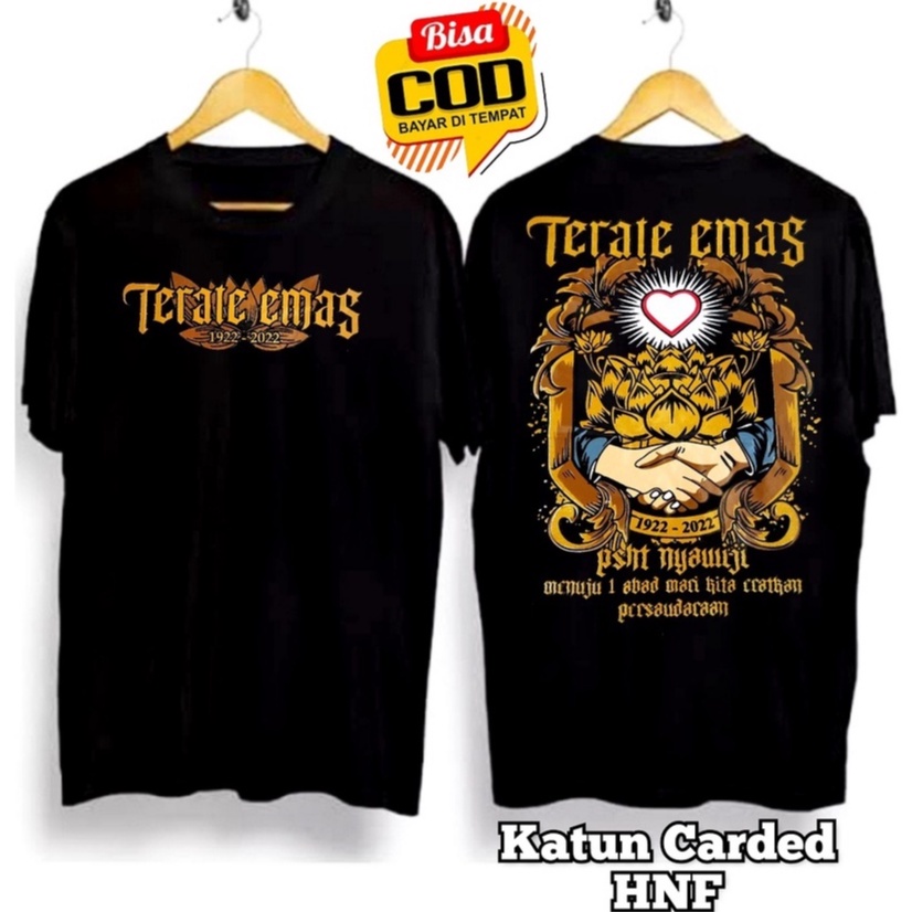 Kaos PSHT Sh Terate Satu 1 Abad Terate Emas Murah Keren Terbaru PSHT Sh Terate