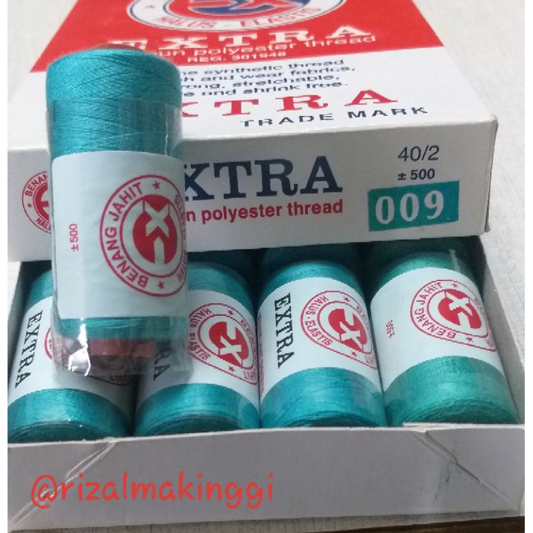 benang jahit extra hijau (009)500 yards