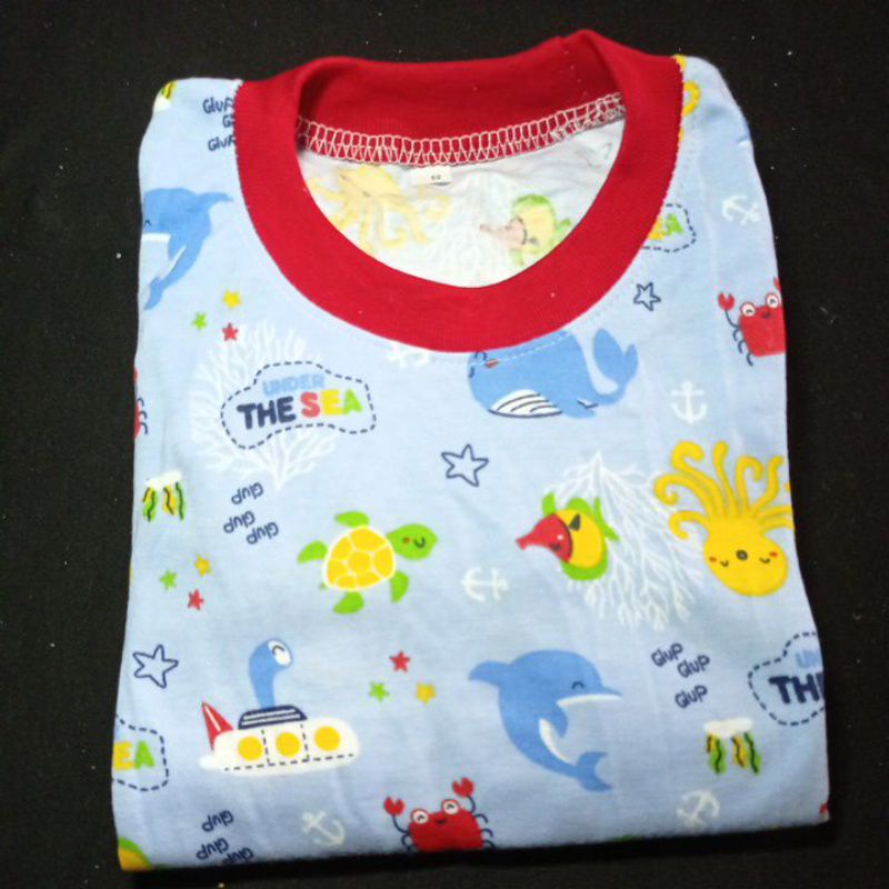 setelan anak laki laki Qkids Size S (Usia 3-4 tahun) Lengan pendek Celana Pendek bahan Libby Velvet junior-13