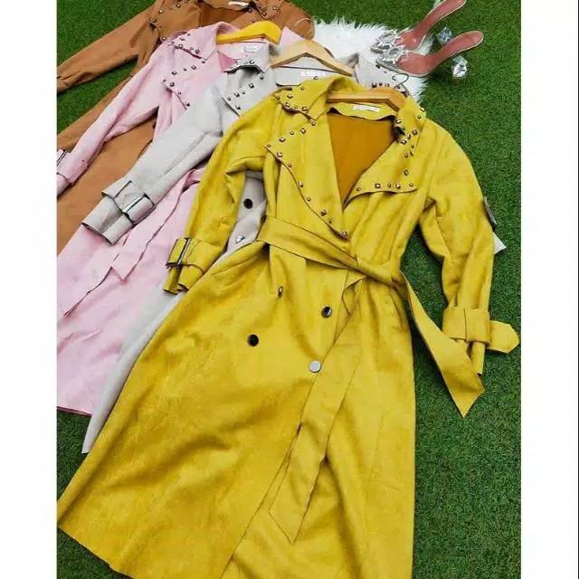 BLAZER SUEDE IMPORT PANJANG / LONG COAT SUEDE IMPORT