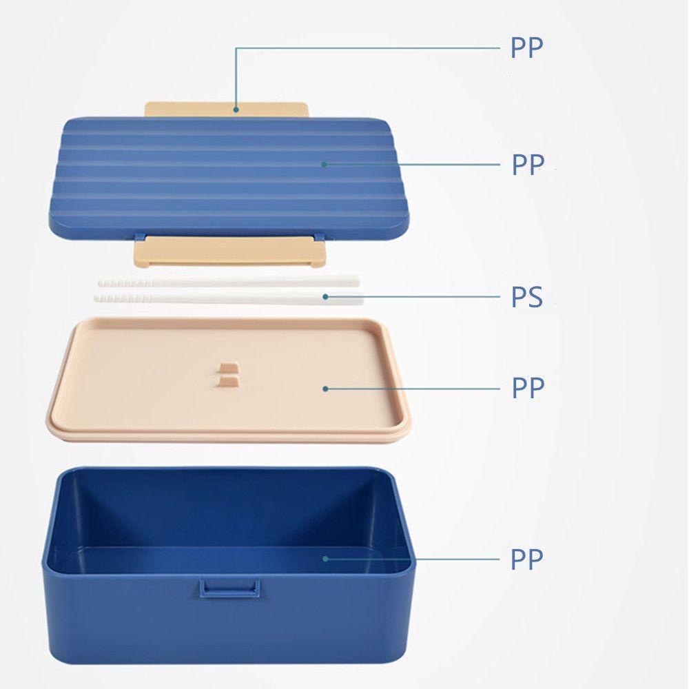 Solighter Lunch Box Sekolah Peralatan Makan Rumah Kantor Portable Microwave Pemanas Bento Kotak Penyimpanan